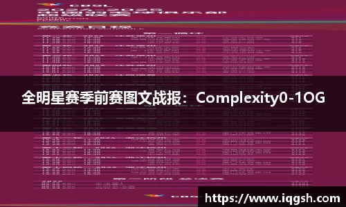 全明星赛季前赛图文战报：Complexity0-1OG