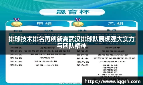 排球技术排名再创新高武汉排球队展现强大实力与团队精神